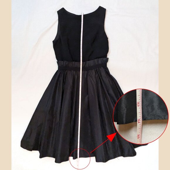 Fray I.D - Black Midi Cocktail Dress Size 0 - Picture 7 of 13